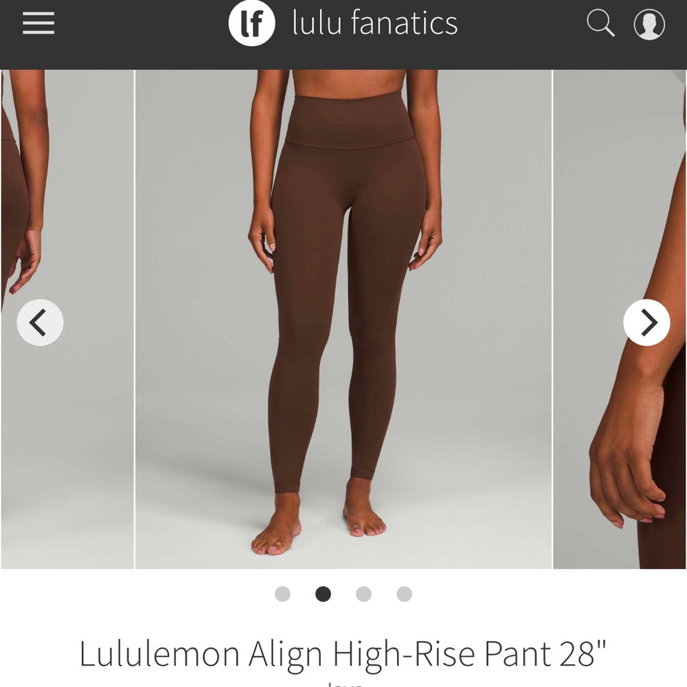NWT Lululemon align High-Rise Leggings 28”
